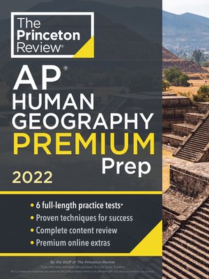 cover image of Princeton Review AP Human Geography Premium Prep, 2022